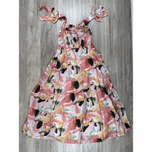 By The River Floral‎ Tiered Midi Sundress Small